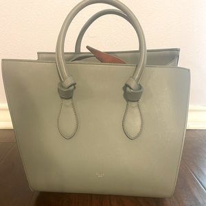 Celine Tie Knot Tote Small Leather Purse